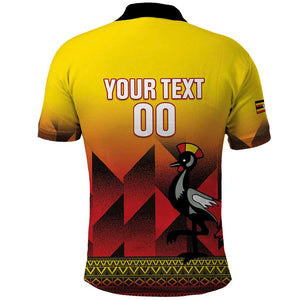 Afro Basketball Custom Uganda Polo Shirt Come On Silverbacks African Pattern - African Pride