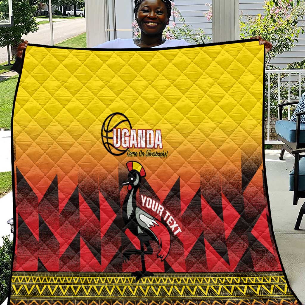 Afro Basketball Custom Uganda Quilt Come On Silverbacks African Pattern - African Pride