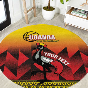 Afro Basketball Custom Uganda Round Carpet Come On Silverbacks African Pattern - African Pride