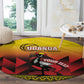 Afro Basketball Custom Uganda Round Carpet Come On Silverbacks African Pattern - African Pride