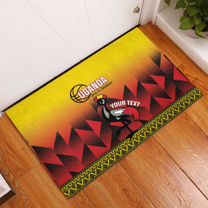 Afro Basketball Custom Uganda Rubber Doormat Come On Silverbacks African Pattern - African Pride