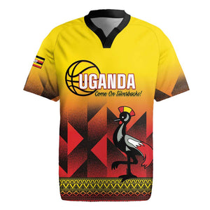 Afro Basketball Custom Uganda Rugby Jersey Come On Silverbacks African Pattern - African Pride