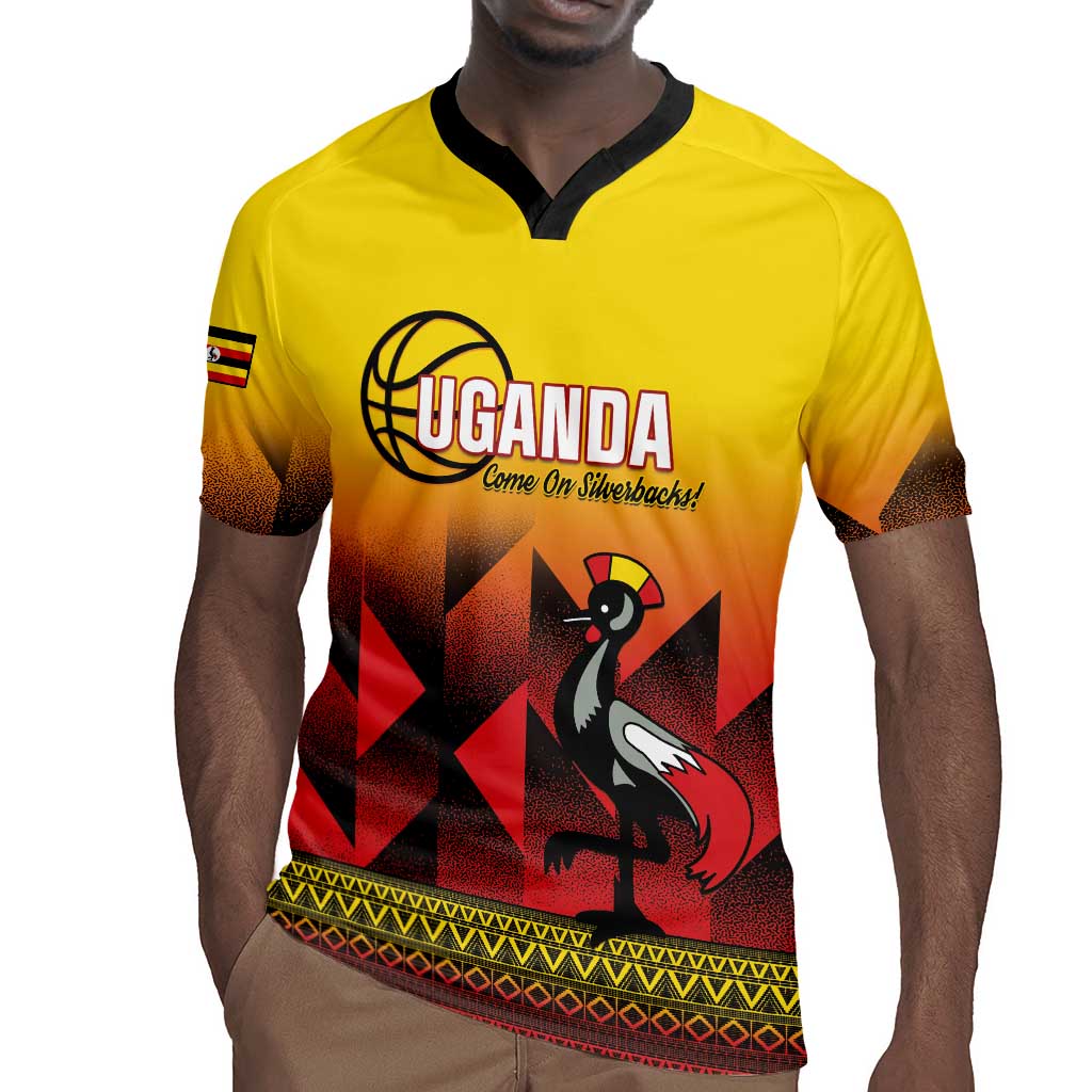 Afro Basketball Custom Uganda Rugby Jersey Come On Silverbacks African Pattern - African Pride