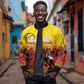 Afro Basketball Custom Uganda Sleeve Zip Bomber Jacket Come On Silverbacks African Pattern - African Pride