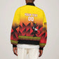 Afro Basketball Custom Uganda Sleeve Zip Bomber Jacket Come On Silverbacks African Pattern - African Pride