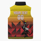 Uganda Basketball Custom Sleeveless Puffer Jacket Come On Silverbacks African Pattern