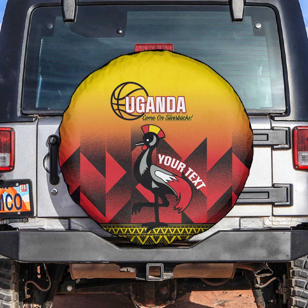 Afro Basketball Custom Uganda Spare Tire Cover Come On Silverbacks African Pattern - African Pride