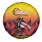 Afro Basketball Custom Uganda Spare Tire Cover Come On Silverbacks African Pattern - African Pride