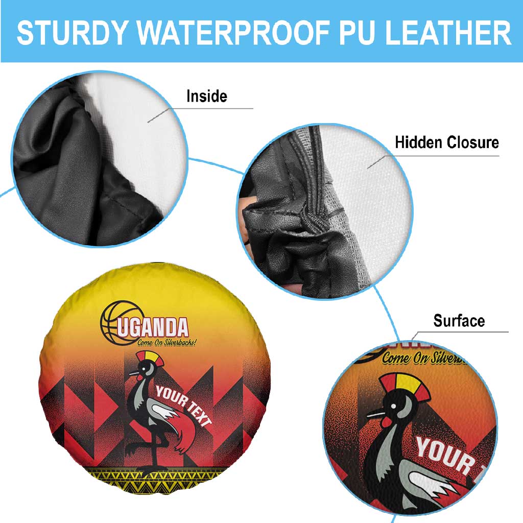 Afro Basketball Custom Uganda Spare Tire Cover Come On Silverbacks African Pattern - African Pride