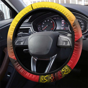 Afro Basketball Uganda Steering Wheel Cover Come On Silverbacks African Pattern - African Pride
