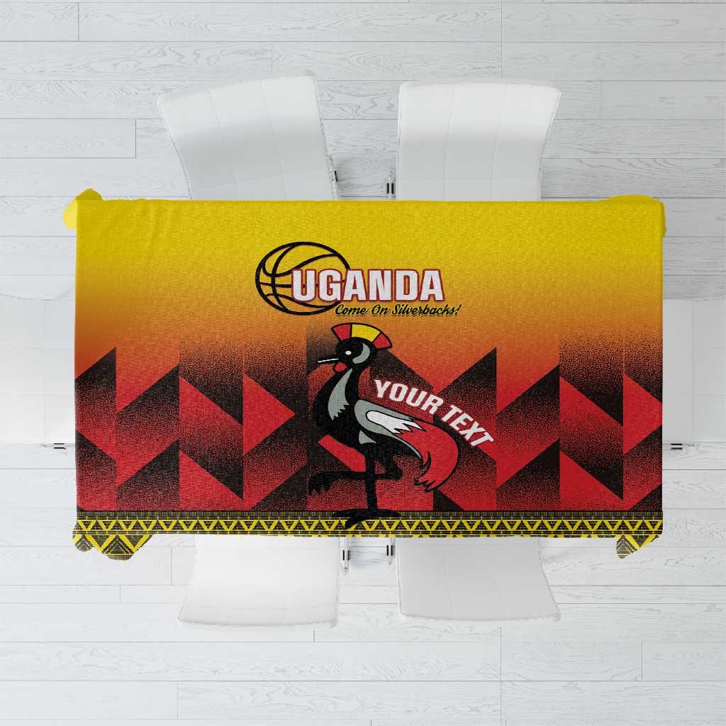 Afro Basketball Custom Uganda Tablecloth Come On Silverbacks African Pattern - African Pride