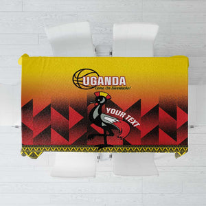 Afro Basketball Custom Uganda Tablecloth Come On Silverbacks African Pattern - African Pride