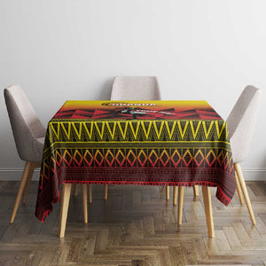 Afro Basketball Custom Uganda Tablecloth Come On Silverbacks African Pattern - African Pride