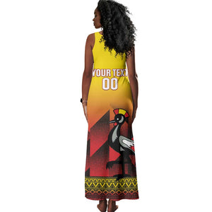 Afro Basketball Custom Uganda Tank Maxi Dress Come On Silverbacks African Pattern - African Pride