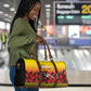 Uganda Basketball Custom Travel Bag Come On Silverbacks African Pattern