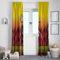 Afro Basketball Custom Uganda Window Curtain Come On Silverbacks African Pattern - African Pride