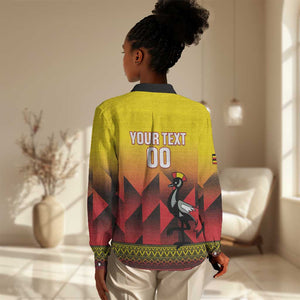 Afro Basketball Custom Uganda Women Casual Shirt Come On Silverbacks African Pattern - African Pride