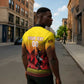 Uganda Basketball Custom Zipper Polo Shirt Come On Silverbacks African Pattern