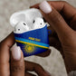 Rwanda Basketball Custom AirPods Case Go Champions Imigongo Folk Pattern