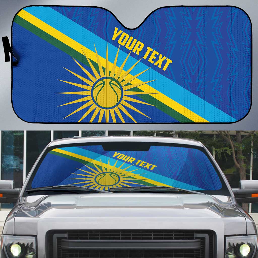 Sun Shade Rwanda Rwanda Basketball Custom Auto Sun Shade Go Champions Imigongo Folk ...