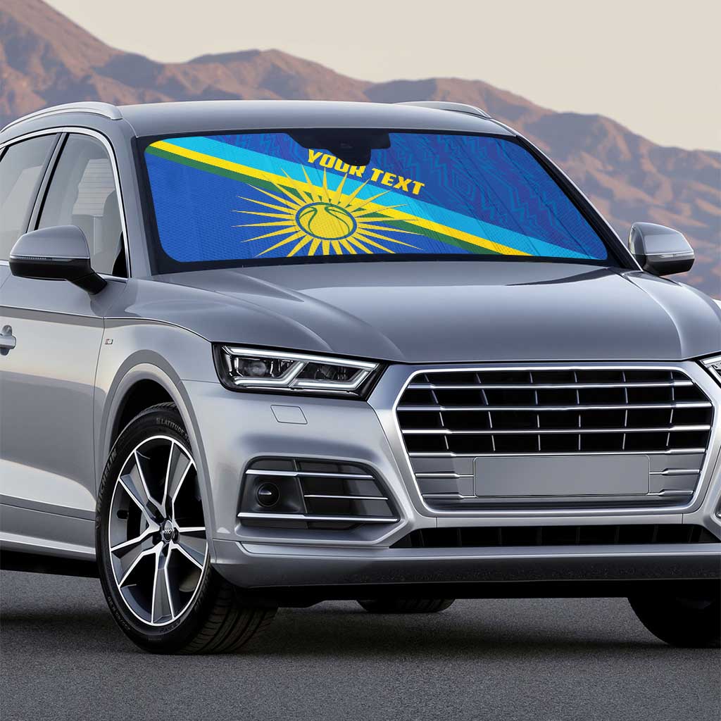 Sun Shade Rwanda Rwanda Basketball Custom Auto Sun Shade Go Champions Imigongo Folk ...