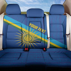 Afro Basketball Custom Rwanda Back Car Seat Cover Go Champions Imigongo Folk Pattern - African Pride