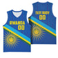 Afro Basketball Custom Rwanda Basketball Jersey Go Champions Imigongo Folk Pattern - African Pride