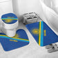 Rwanda Basketball Custom Bathroom Set Go Champions Imigongo Folk Pattern