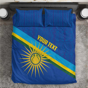Afro Basketball Custom Rwanda Bedding Set Go Champions Imigongo Folk Pattern - African Pride