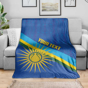 Afro Basketball Custom Rwanda Blanket Go Champions Imigongo Folk Pattern - African Pride