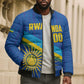 Rwanda Basketball Custom Bomber Puffer Jacket Go Champions Imigongo Folk Pattern