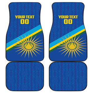 Afro Basketball Custom Rwanda Car Mats Go Champions Imigongo Folk Pattern - African Pride