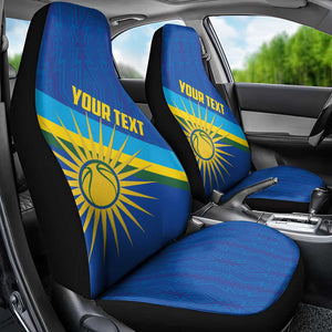 Afro Basketball Custom Rwanda Car Seat Cover Go Champions Imigongo Folk Pattern - African Pride