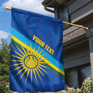 Afro Basketball Custom Rwanda Garden Flag Go Champions Imigongo Folk Pattern - African Pride