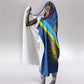 Afro Basketball Custom Rwanda Hooded Blanket Go Champions Imigongo Folk Pattern - African Pride