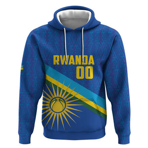 Afro Basketball Custom Rwanda Hoodie Go Champions Imigongo Folk Pattern - African Pride