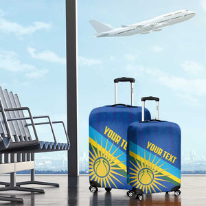 Afro Basketball Custom Rwanda Luggage Cover Go Champions Imigongo Folk Pattern - African Pride