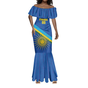 Afro Basketball Custom Rwanda Mermaid Dress Go Champions Imigongo Folk Pattern - African Pride