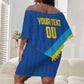 Afro Basketball Custom Rwanda Off Shoulder Short Dress Go Champions Imigongo Folk Pattern - African Pride