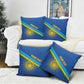 Rwanda Basketball Custom Pillow Cover Go Champions Imigongo Folk Pattern