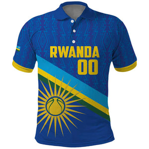Afro Basketball Custom Rwanda Polo Shirt Go Champions Imigongo Folk Pattern - African Pride