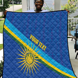 Afro Basketball Custom Rwanda Quilt Go Champions Imigongo Folk Pattern - African Pride