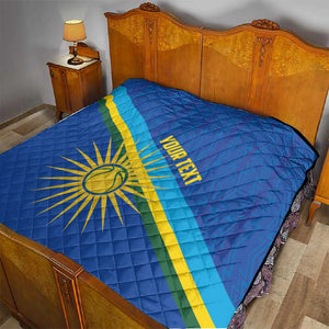 Afro Basketball Custom Rwanda Quilt Go Champions Imigongo Folk Pattern - African Pride
