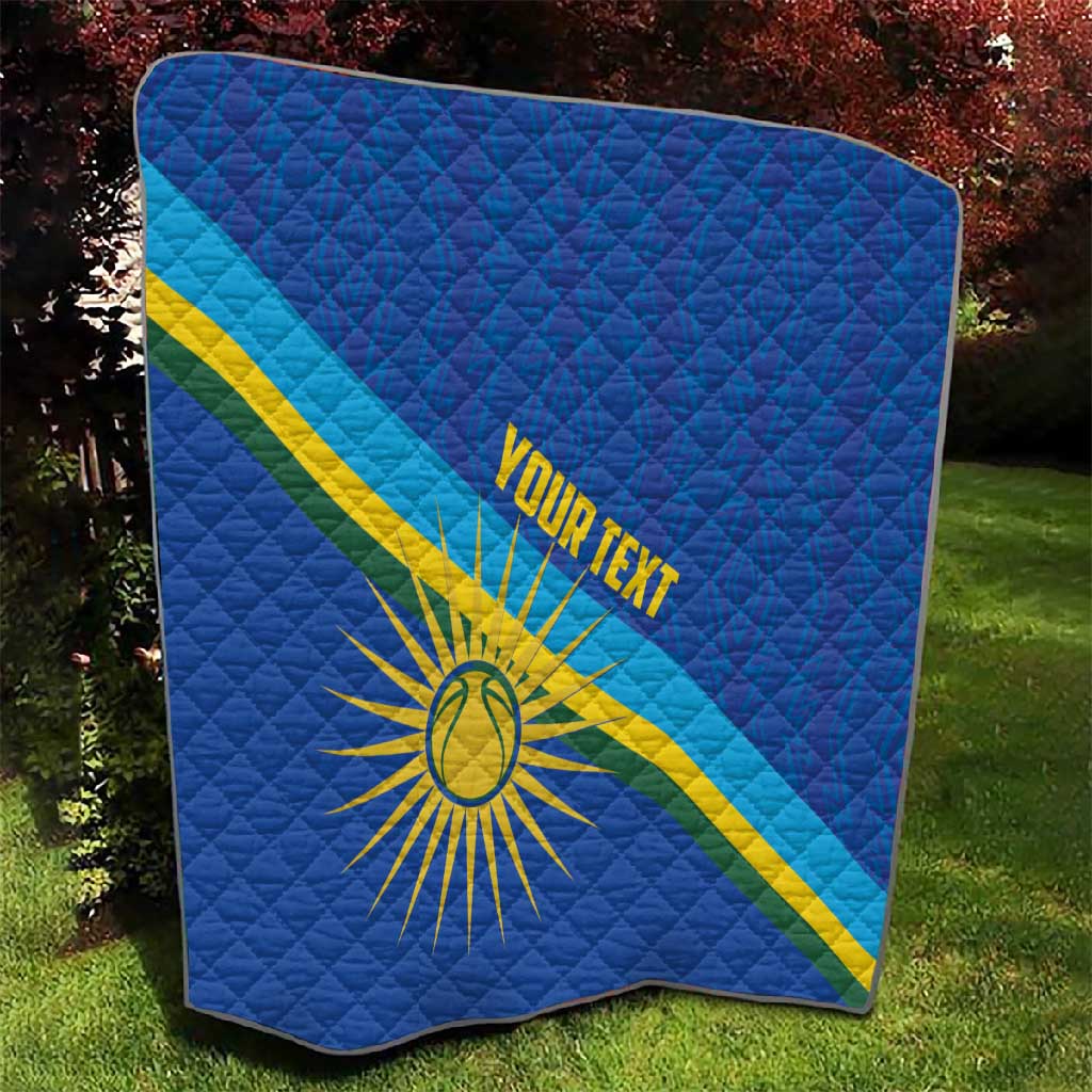 Afro Basketball Custom Rwanda Quilt Go Champions Imigongo Folk Pattern - African Pride