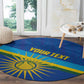 Afro Basketball Custom Rwanda Round Carpet Go Champions Imigongo Folk Pattern - African Pride