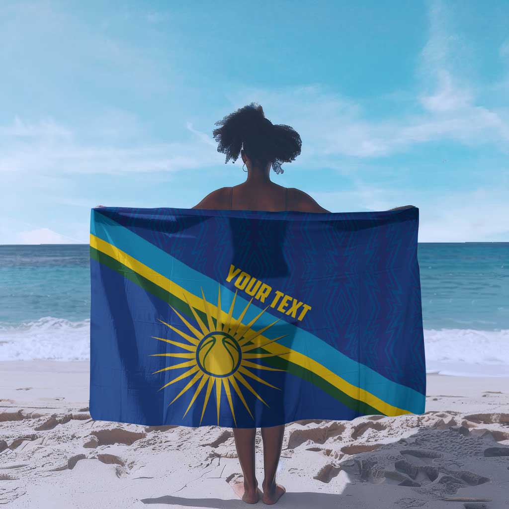 Afro Basketball Custom Rwanda Sarong Go Champions Imigongo Folk Pattern - African Pride