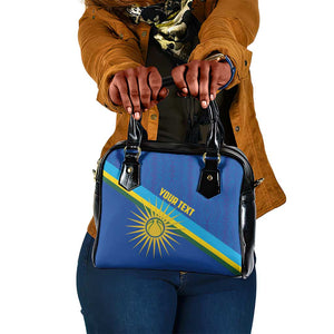 Afro Basketball Custom Rwanda Shoulder Handbag Go Champions Imigongo Folk Pattern - African Pride