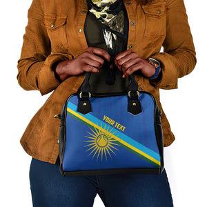 Afro Basketball Custom Rwanda Shoulder Handbag Go Champions Imigongo Folk Pattern - African Pride