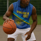 Afro Basketball Custom Rwanda Sleeveless Hoodie Go Champions Imigongo Folk Pattern - African Pride