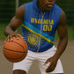 Afro Basketball Custom Rwanda Sleeveless Zip Hoodie Go Champions Imigongo Folk Pattern - African Pride